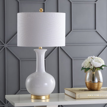 Brussels 27" Ceramic/Metal LED Table Lamp - JONATHAN Y